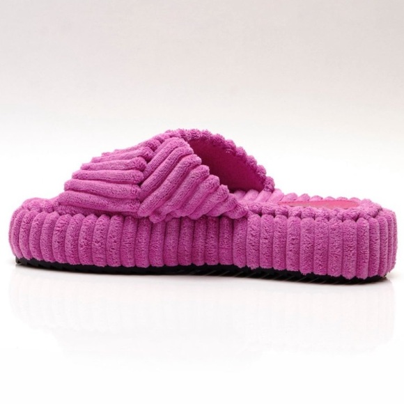 Free People Two Days In Ibiza Terry Slides Orchid 6 - Picture 12 of 16